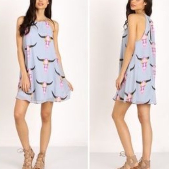 Show Me Your MuMu Gomez Halter Mini Dress Size XS - Picture 1 of 10